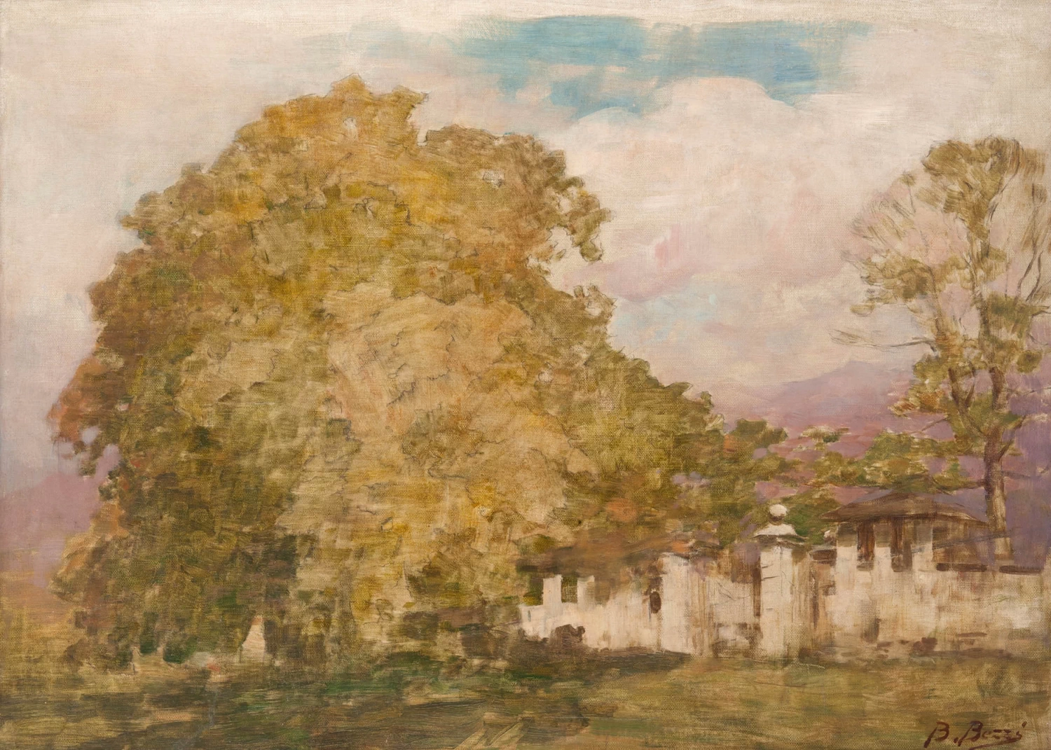 Paesaggio con ruderi
